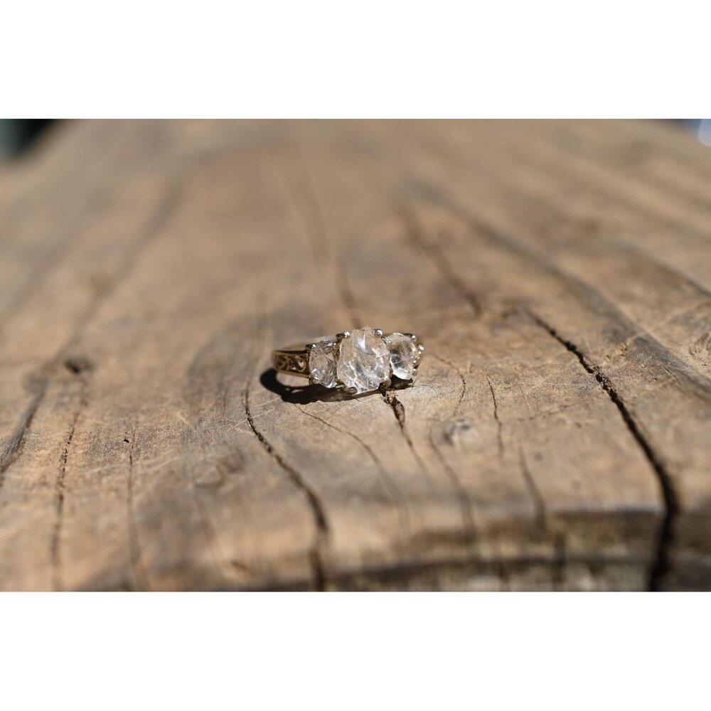 Size 7 Lake County Diamond Ring, 14k White Gold, Ethically Sourced